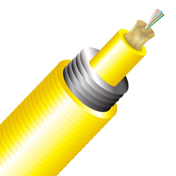 BendSafe® 6 Strand OS2 Interlocking Armored Distribution TB Plenum - Bulk per Ft.